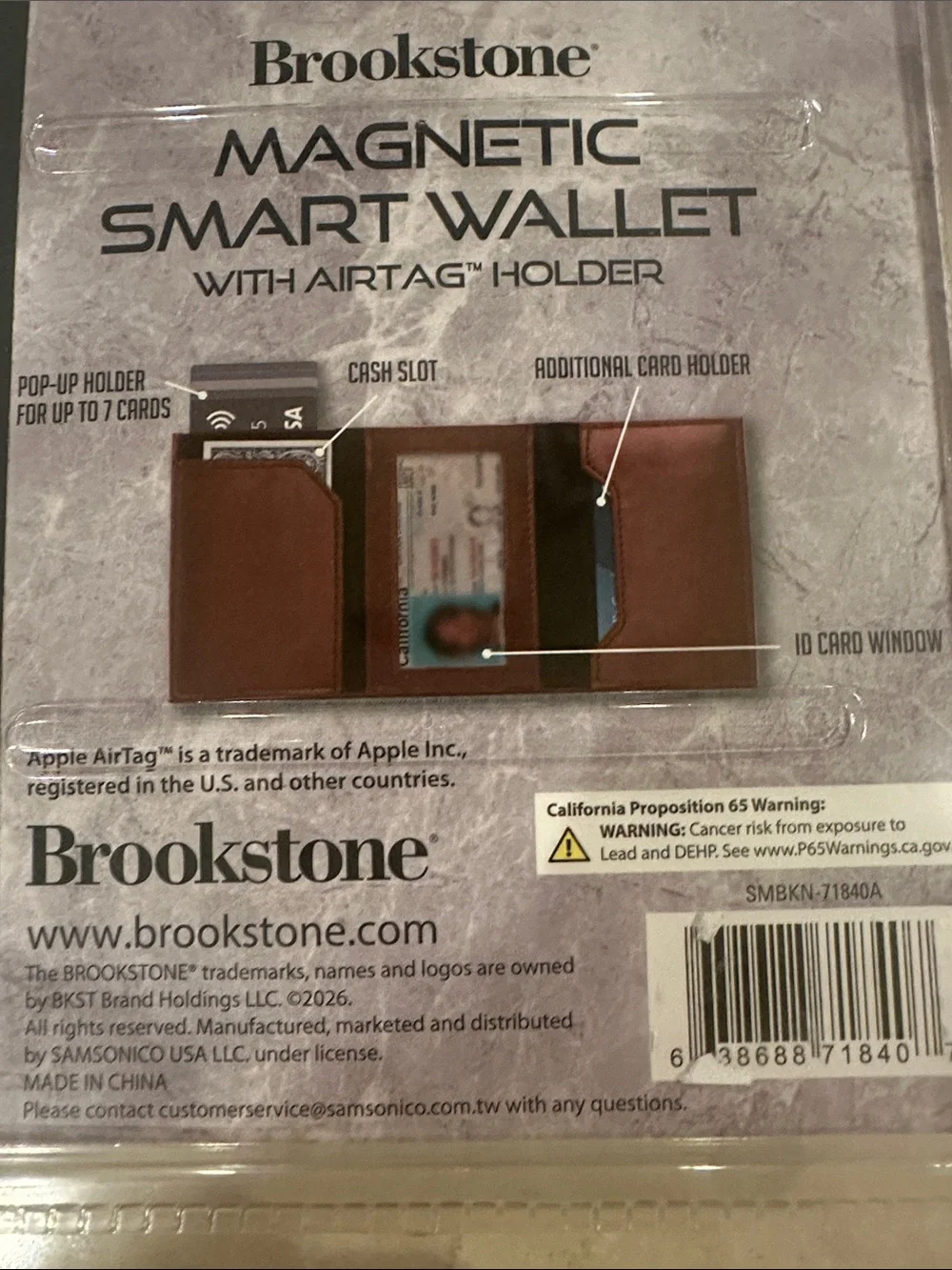 Brookstone new package